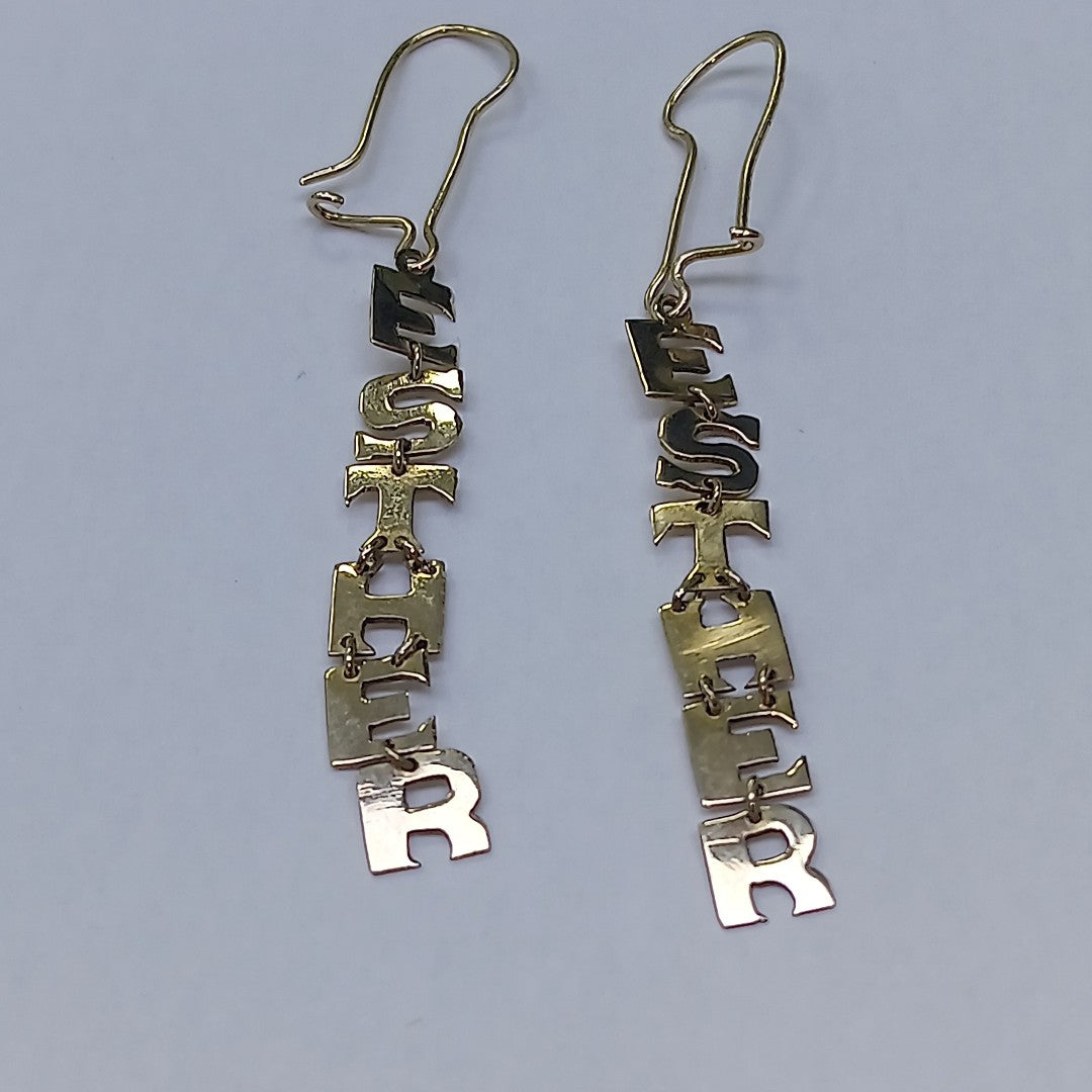 ARETES PAR ORO 14 K 2.7 GRMS (SEMINUEVO)