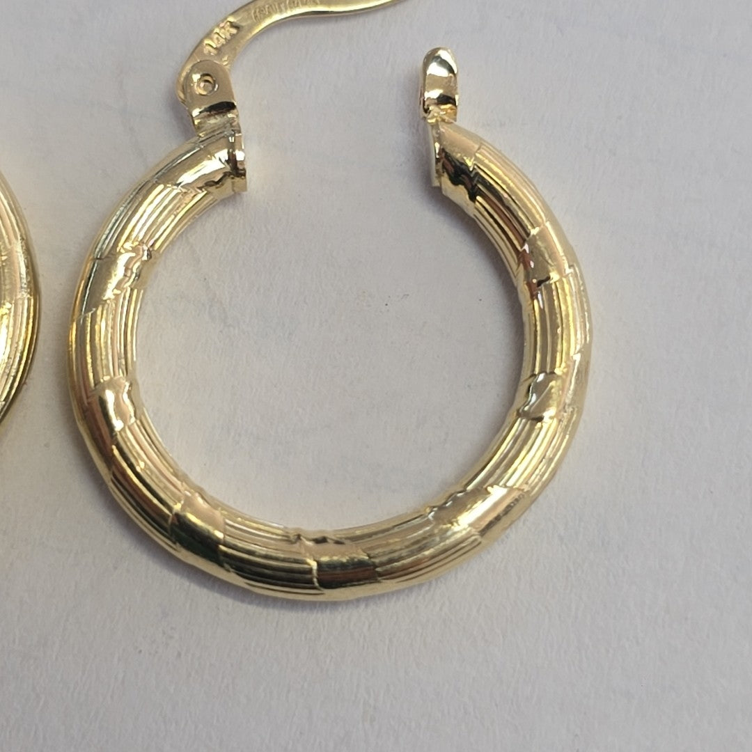 ARETES ARRACADAS 14K 2.7 GR (NUEVO)