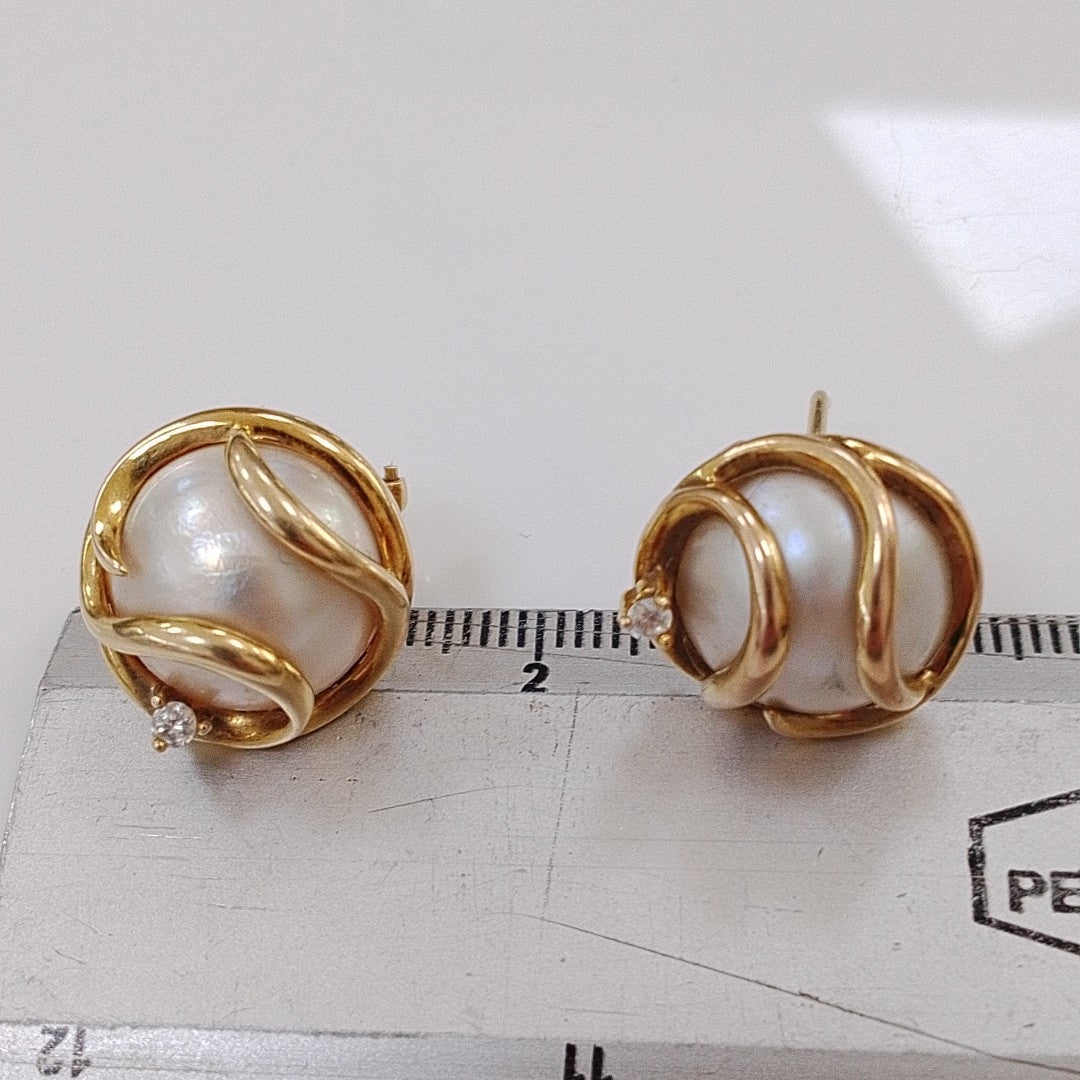 ARETES PAR ORO 14 K 9.5 GRMS (SEMINUEVO)