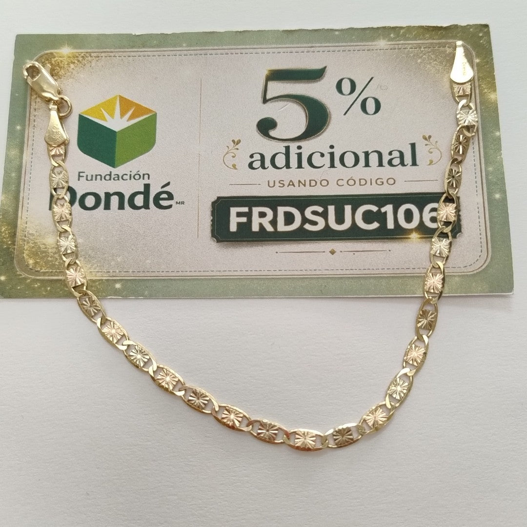 PULSERA GUCHI 14K 18 CM 3 GR (NUEVO)