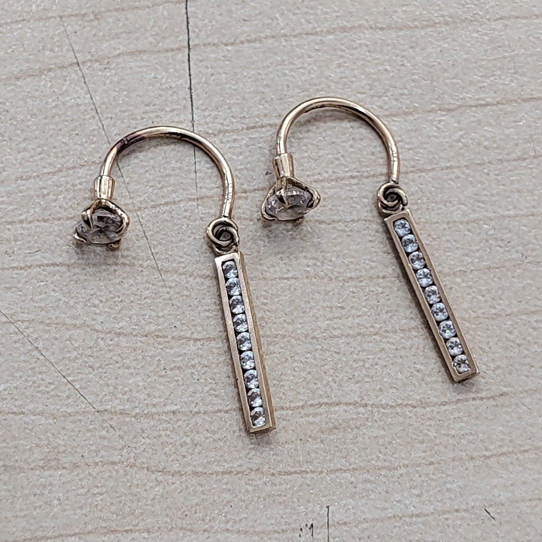 ARETES PAR ORO 14 K 1,50 GRMS (SEMINUEVO)