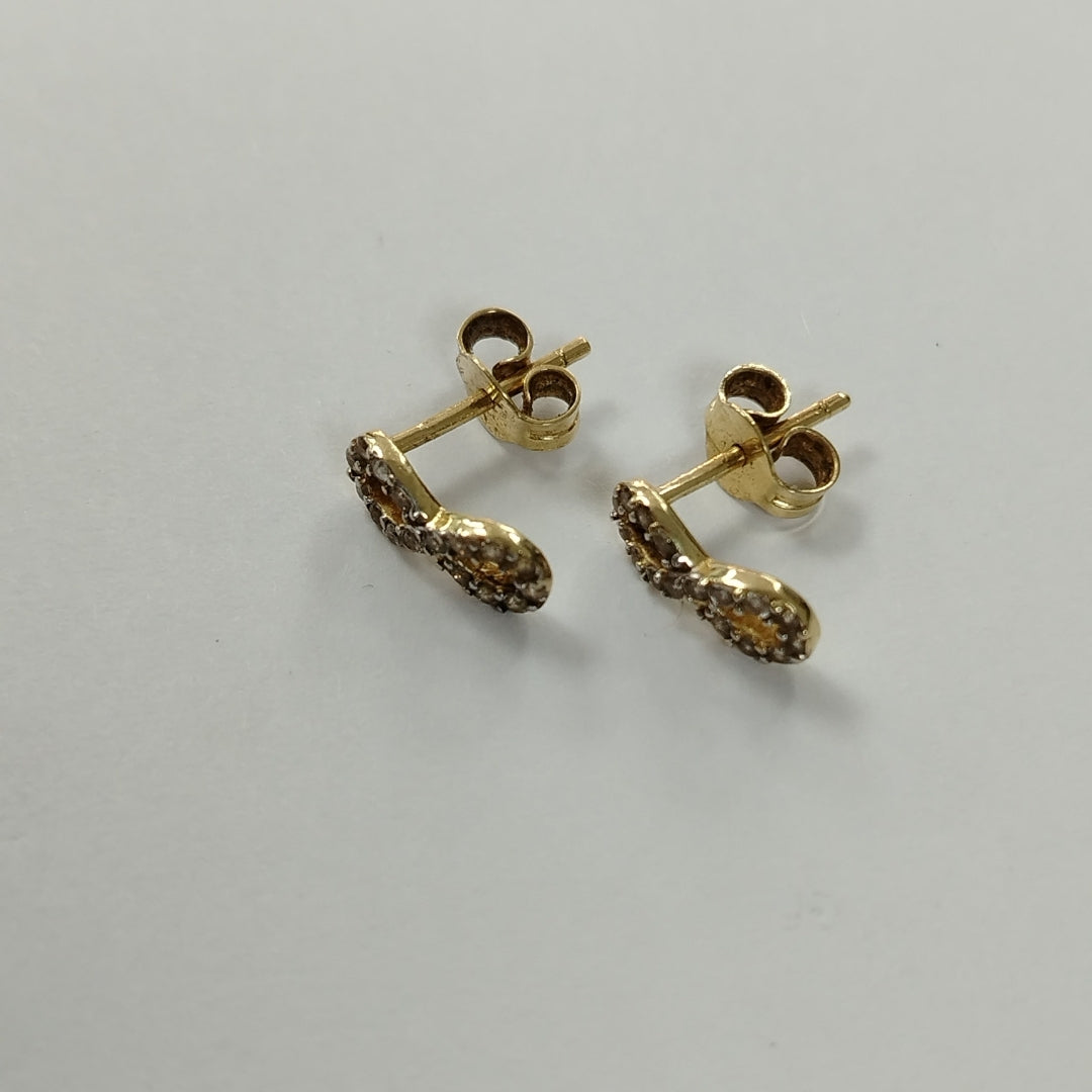 BROQUELES PAR ORO 14 K 1.4 GRMS (SEMINUEVO)