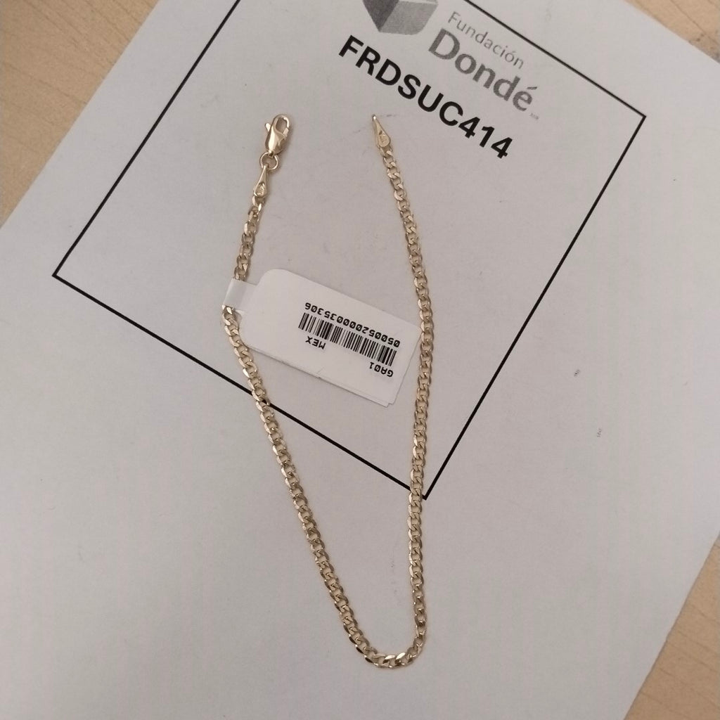 PULSERA BARBADA 14K 21 CM 2.3 GR (NUEVO)