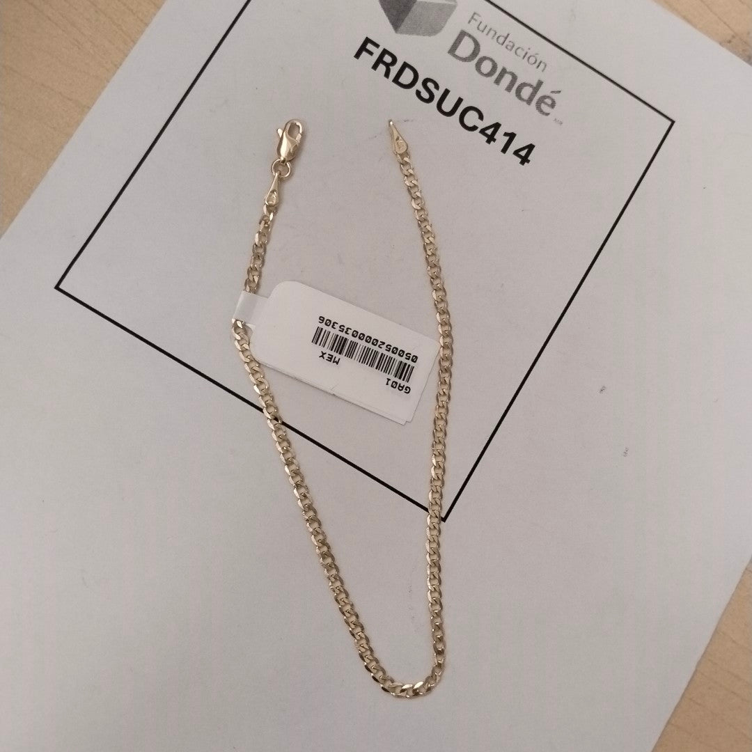 PULSERA BARBADA 14K 21 CM 2.3 GR (NUEVO)