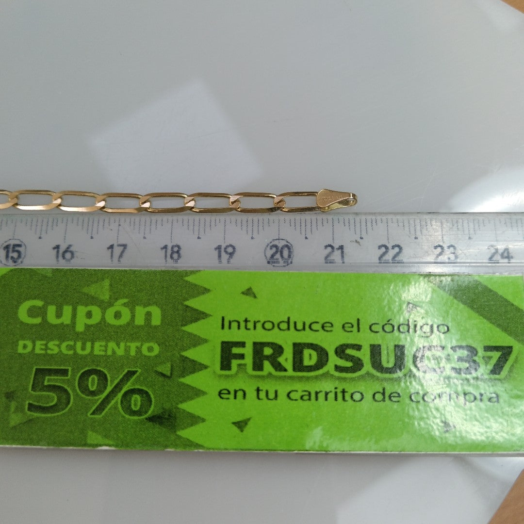PULSERA ESLABON 14K 21 CM 4.3 GR (NUEVO)