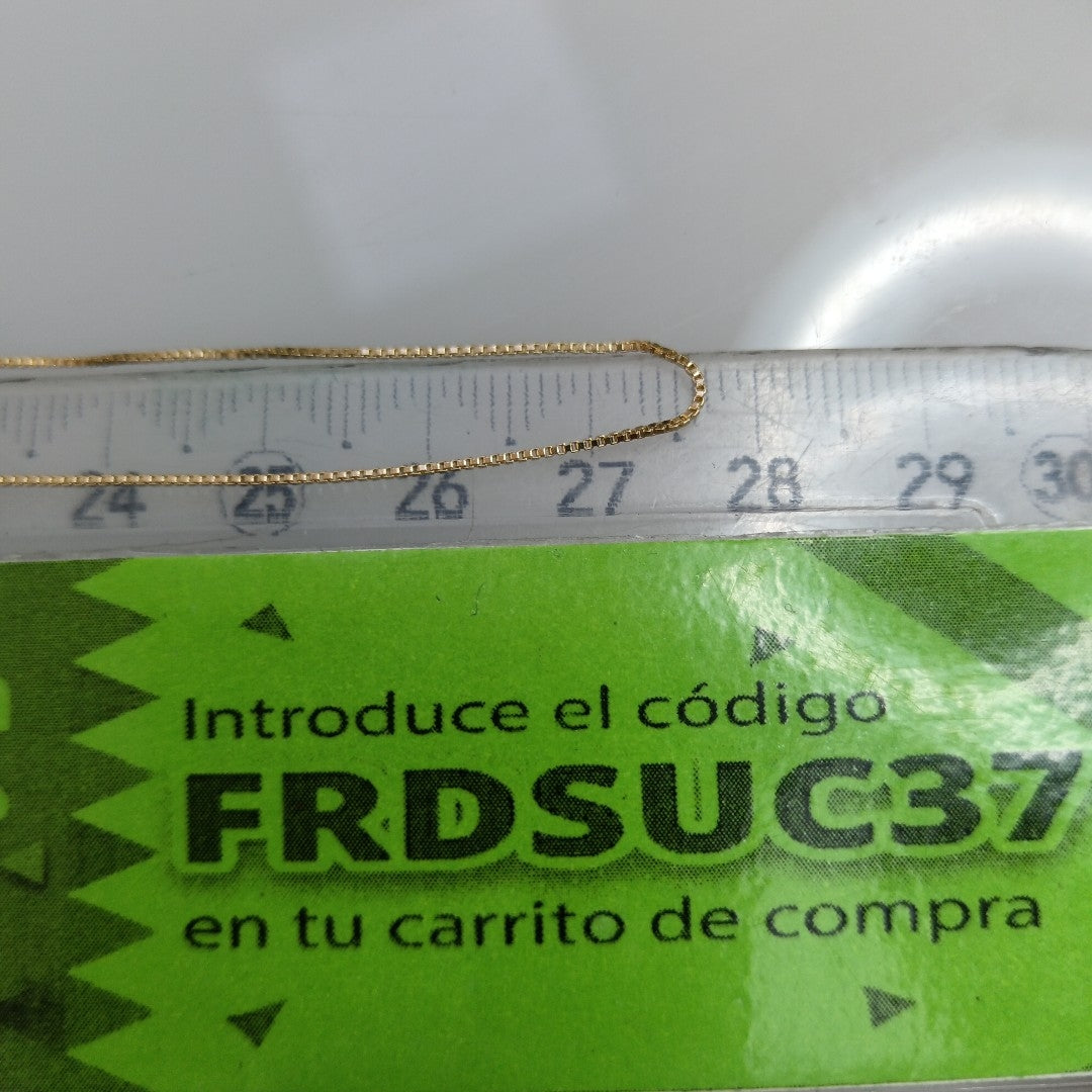 CADENA VENECIANO 14K 55 CM 1.8 GR (NUEVO)