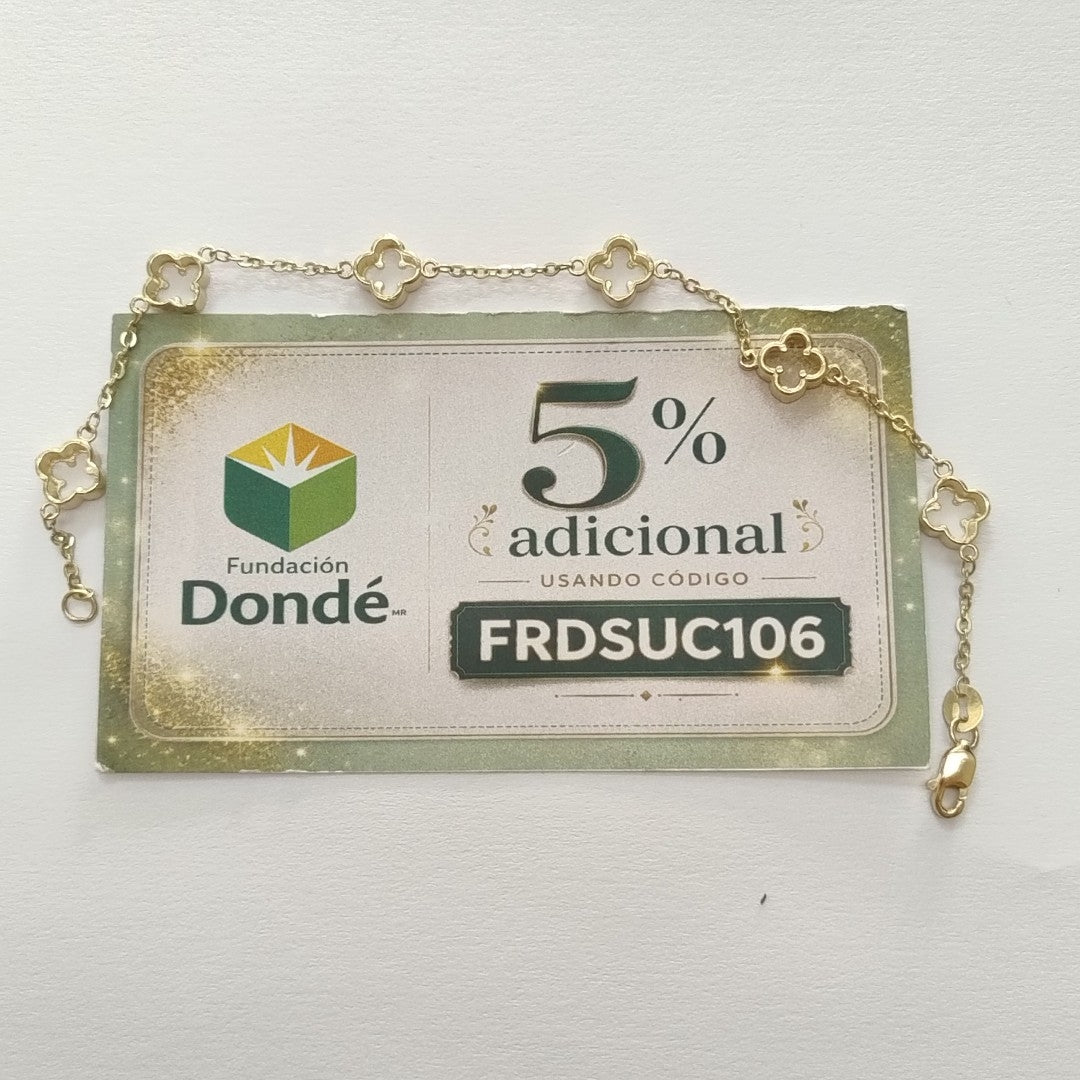 PULSERA ESPECIAL 14K 18 CM 4.4 GR (NUEVO)