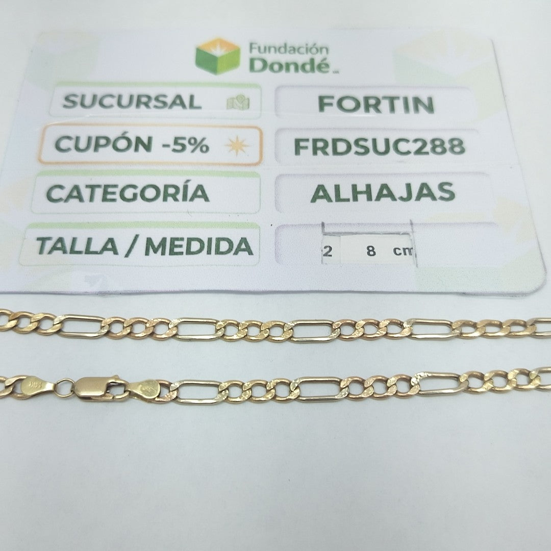 CADENA ORO COMBINADO 10 K 10 GRMS (SEMINUEVO)