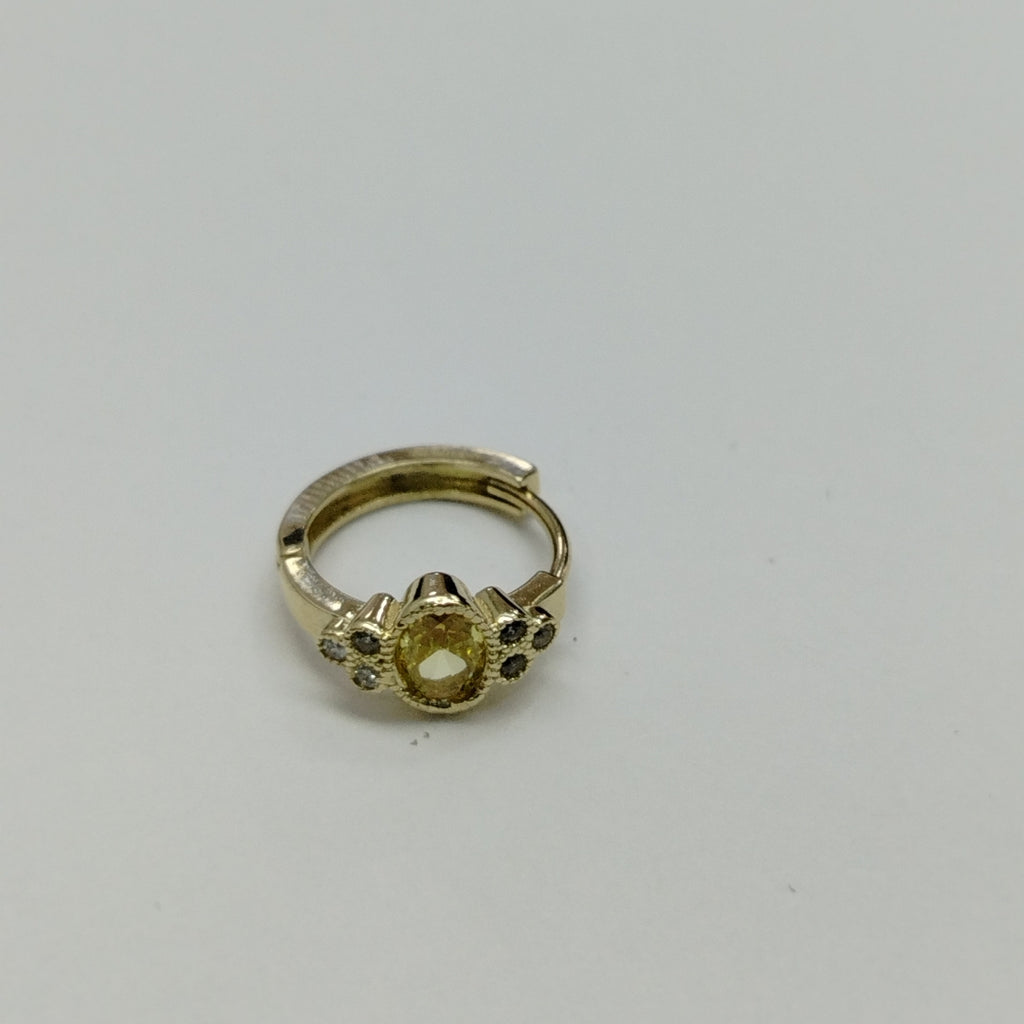 ARETES ARRACADAS CON CIRCONIAS Y PDRAS COL 14K 3.2 GR (NUEVO)