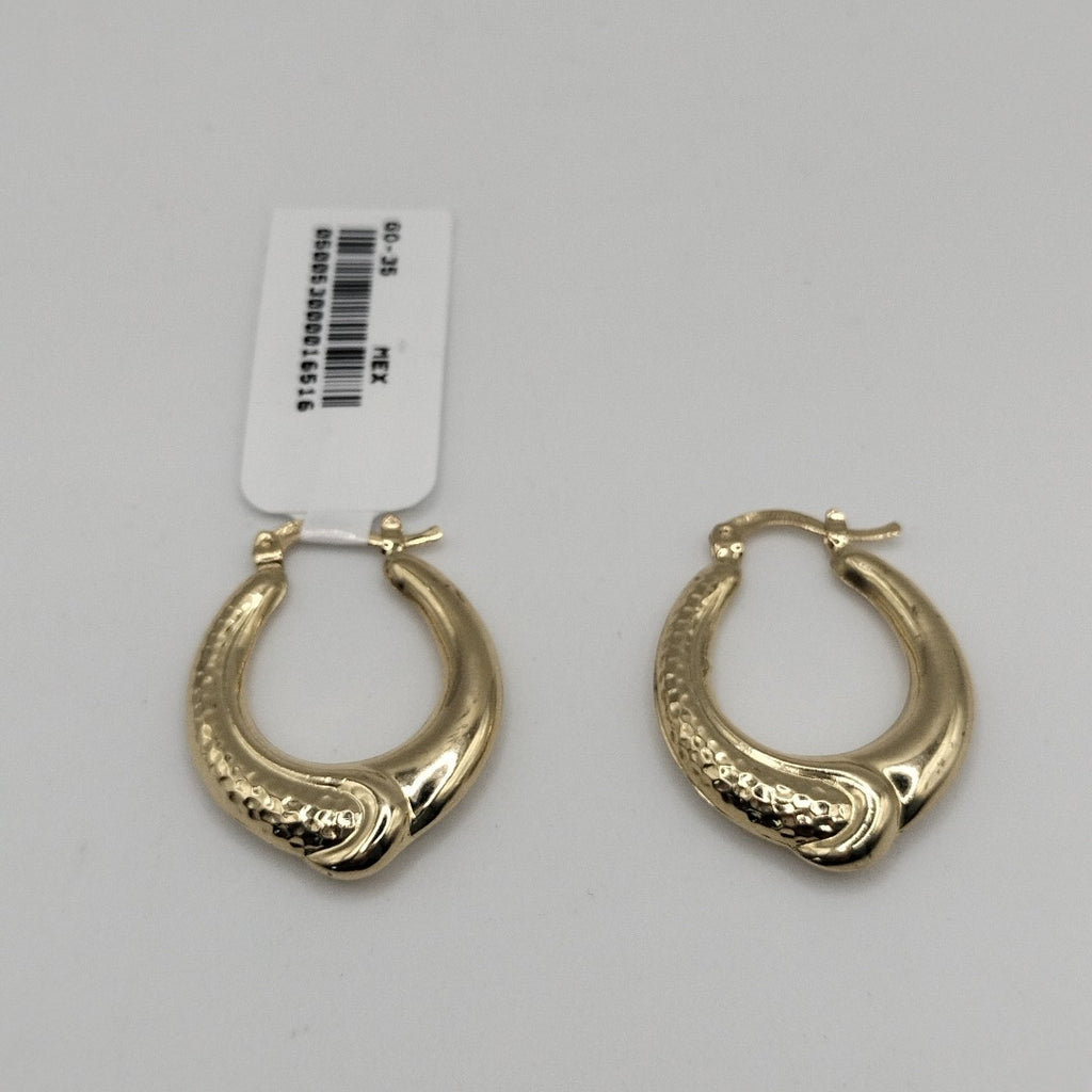 ARETES ARRACADAS ENTRELAZADAS 14K 2.6 GR (NUEVO)