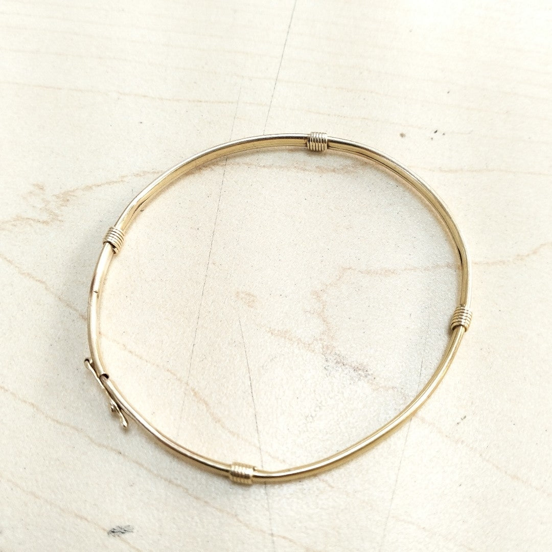 PULSERA RIGIDA ORO 14 K 4,60 GRMS (SEMINUEVO)