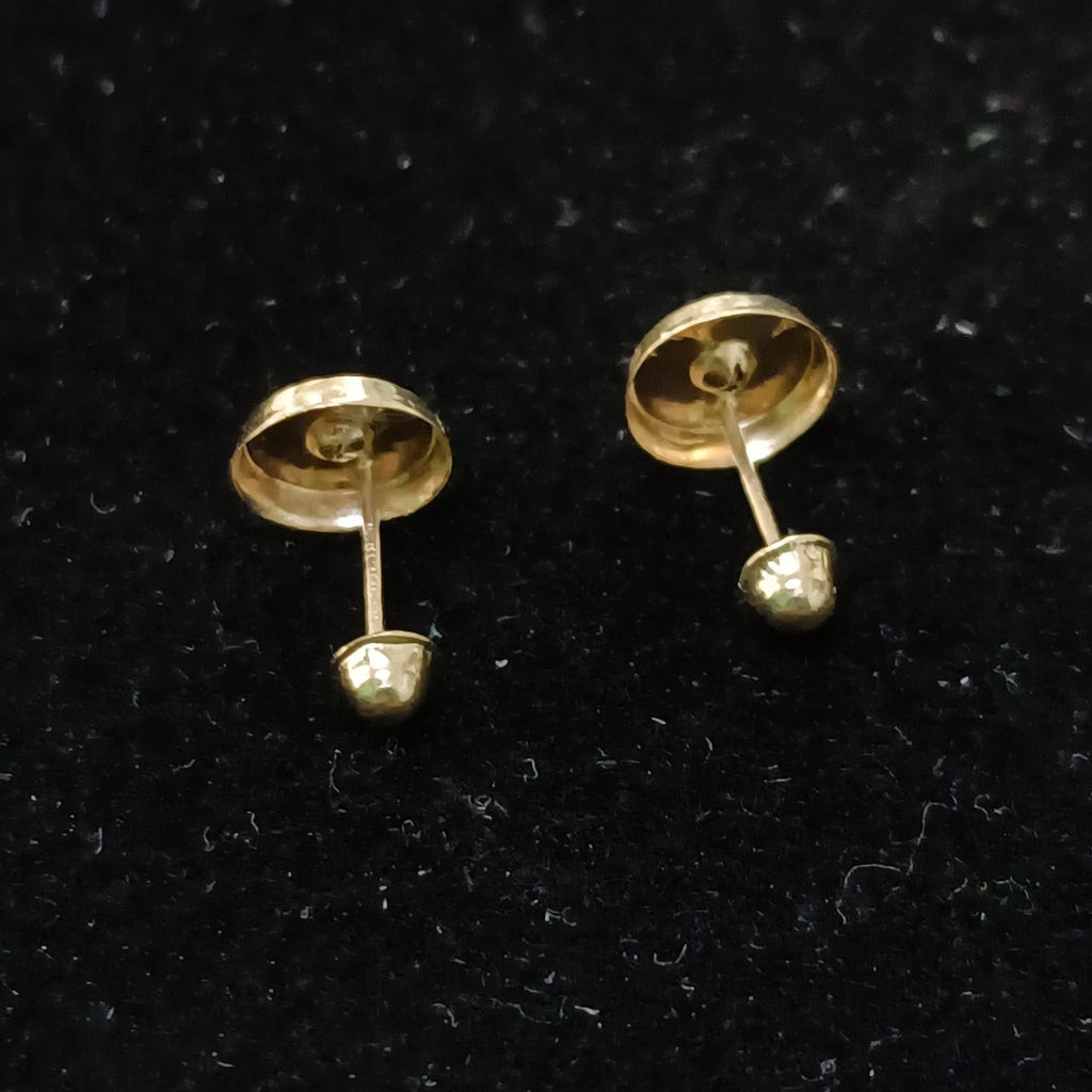BROQUELES BROQUEL FIG BOTON C CIRCONIA 14K 0.2916 GR (NUEVO)