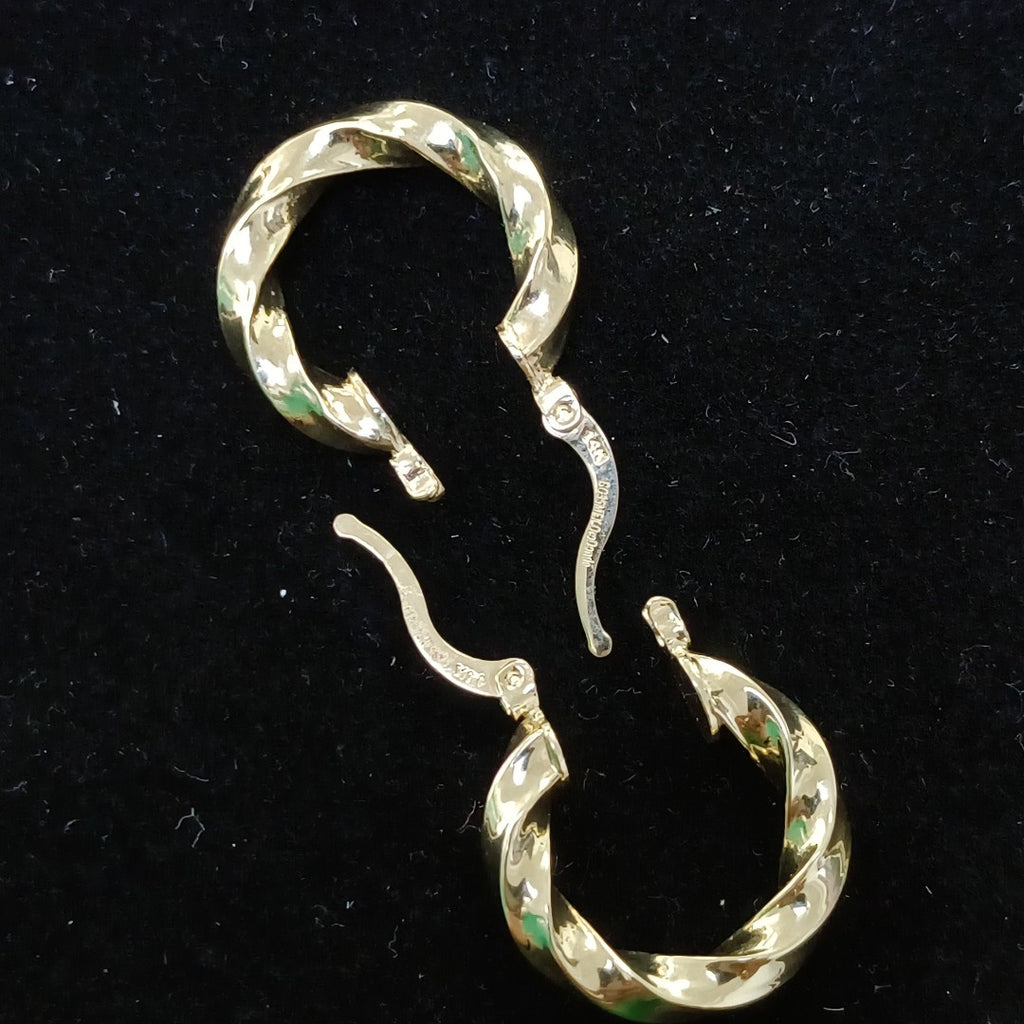 ARETES ARRACADA TORZAL 14K 1.9 GR (NUEVO)
