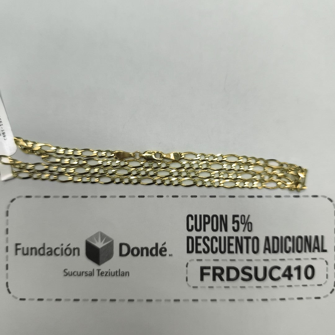 CADENA TEJIDO 3X1 14K 55 CM 8.1 GR (NUEVO)