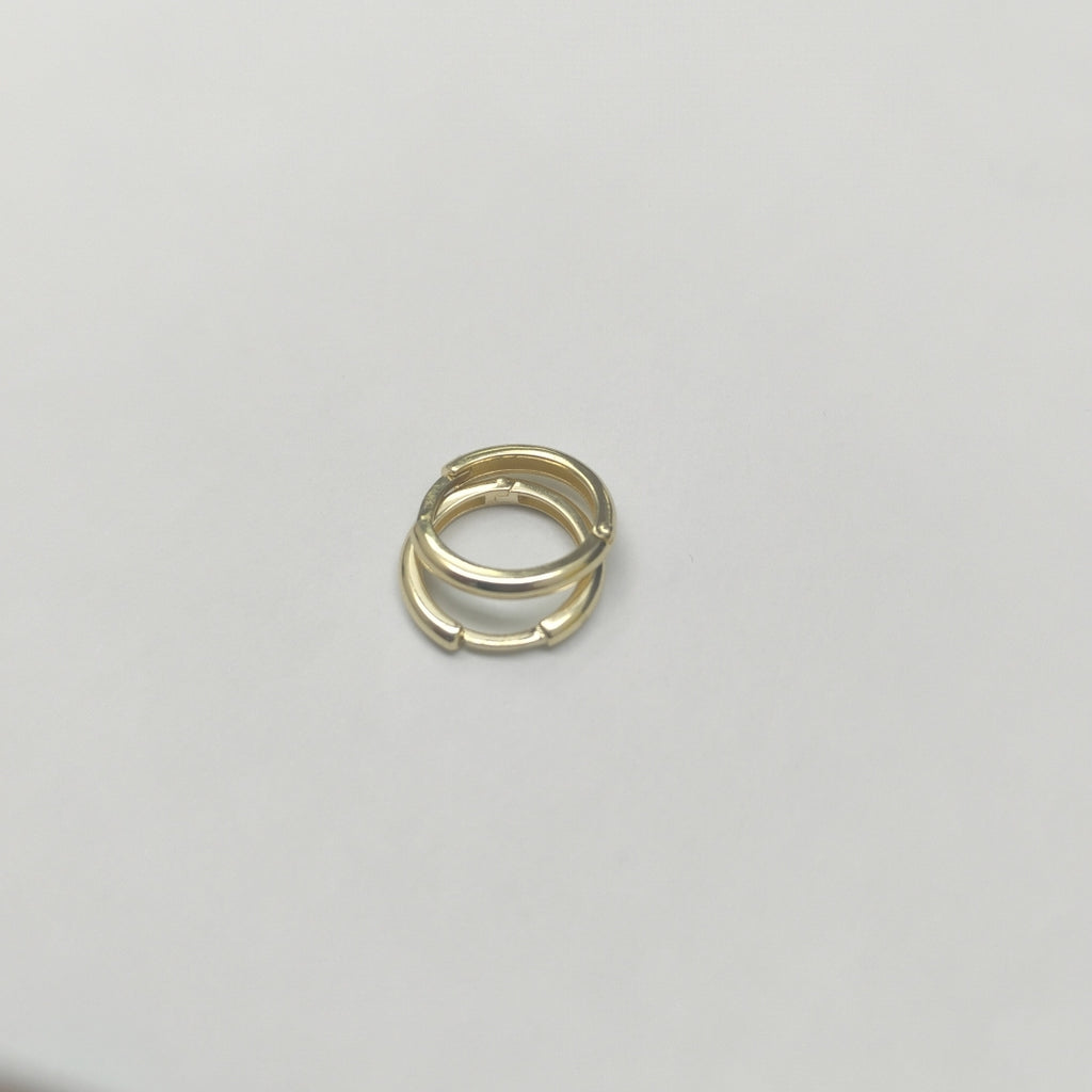 ARETES HUGGIES LISAS 14K 1.5 GR (NUEVO)