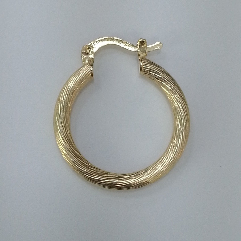 ARETES TEJIDO ARRACADAS ASTRIADAS 14K 2.7 GR (NUEVO)