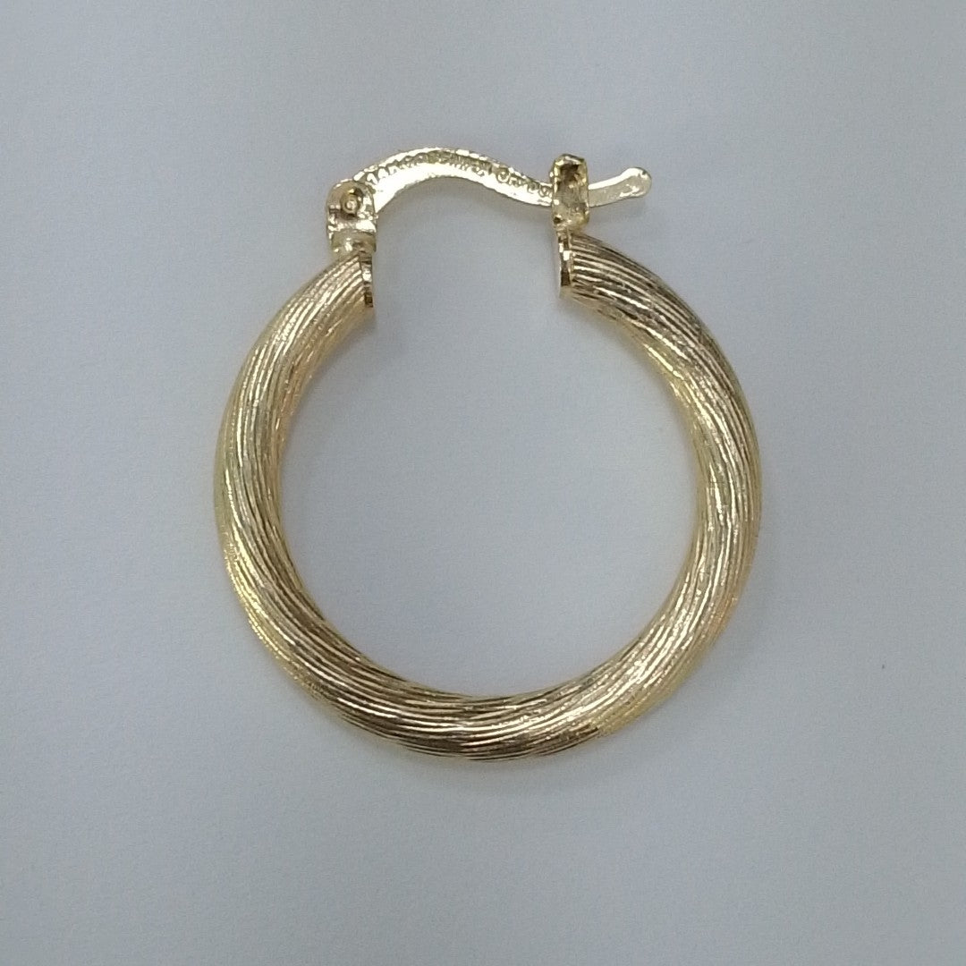 ARETES TEJIDO ARRACADAS ASTRIADAS 14K 2.7 GR (NUEVO)
