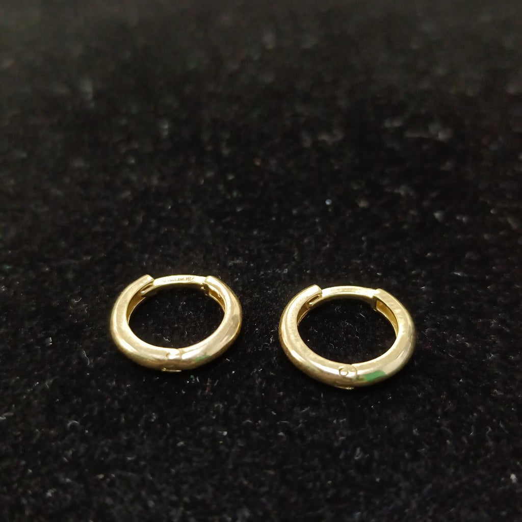 ARETES ARRACADAS LISAS 10K 1.2 GR (NUEVO)