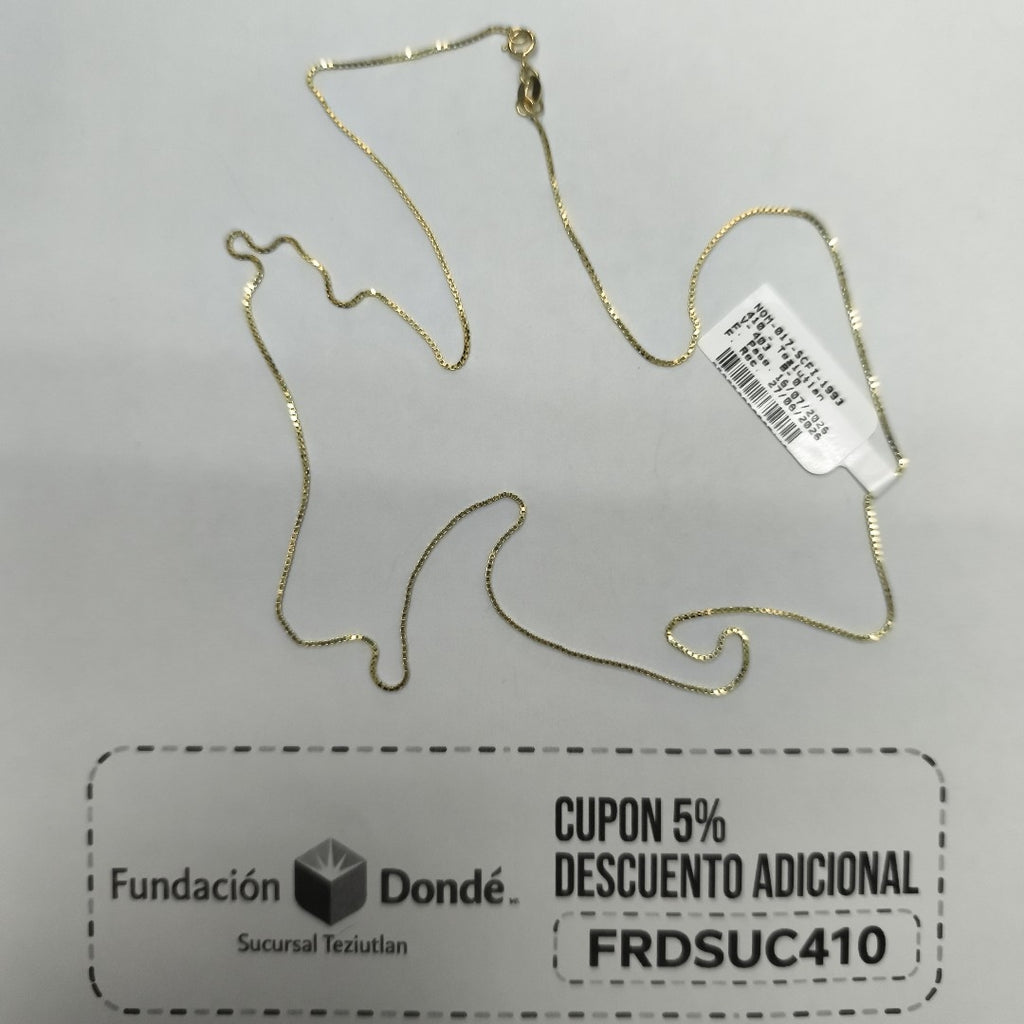 CADENA VENECIANO 14K 60 CM 2.6 GR (NUEVO)