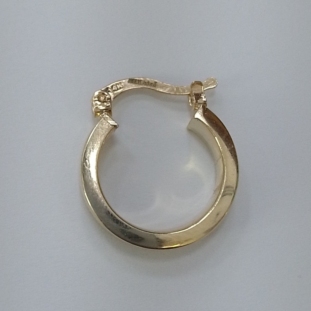 ARETES ARRACADA LISA 14K 2 GR (NUEVO)