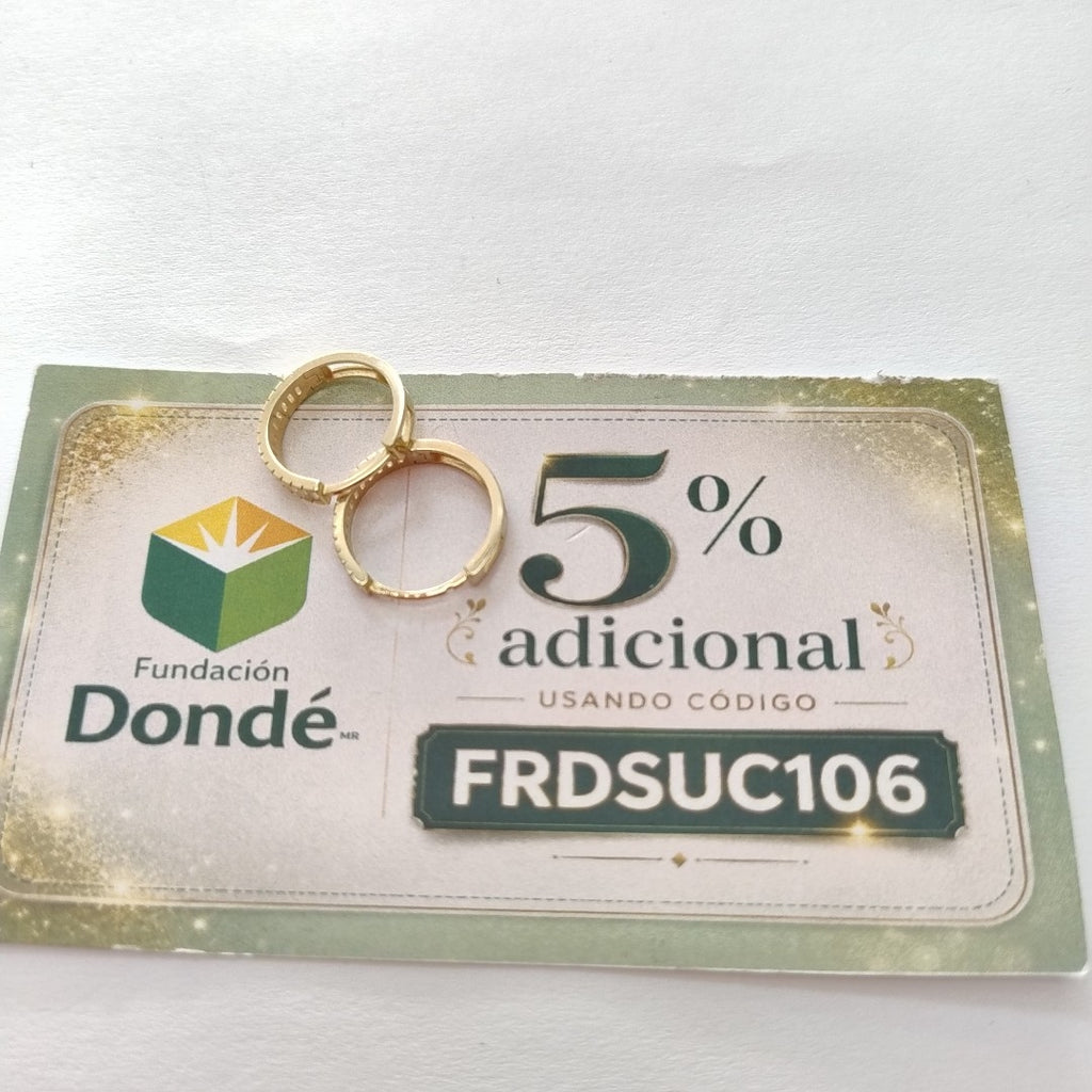HUGGIES ORO 14K 1.6 (NUEVO)