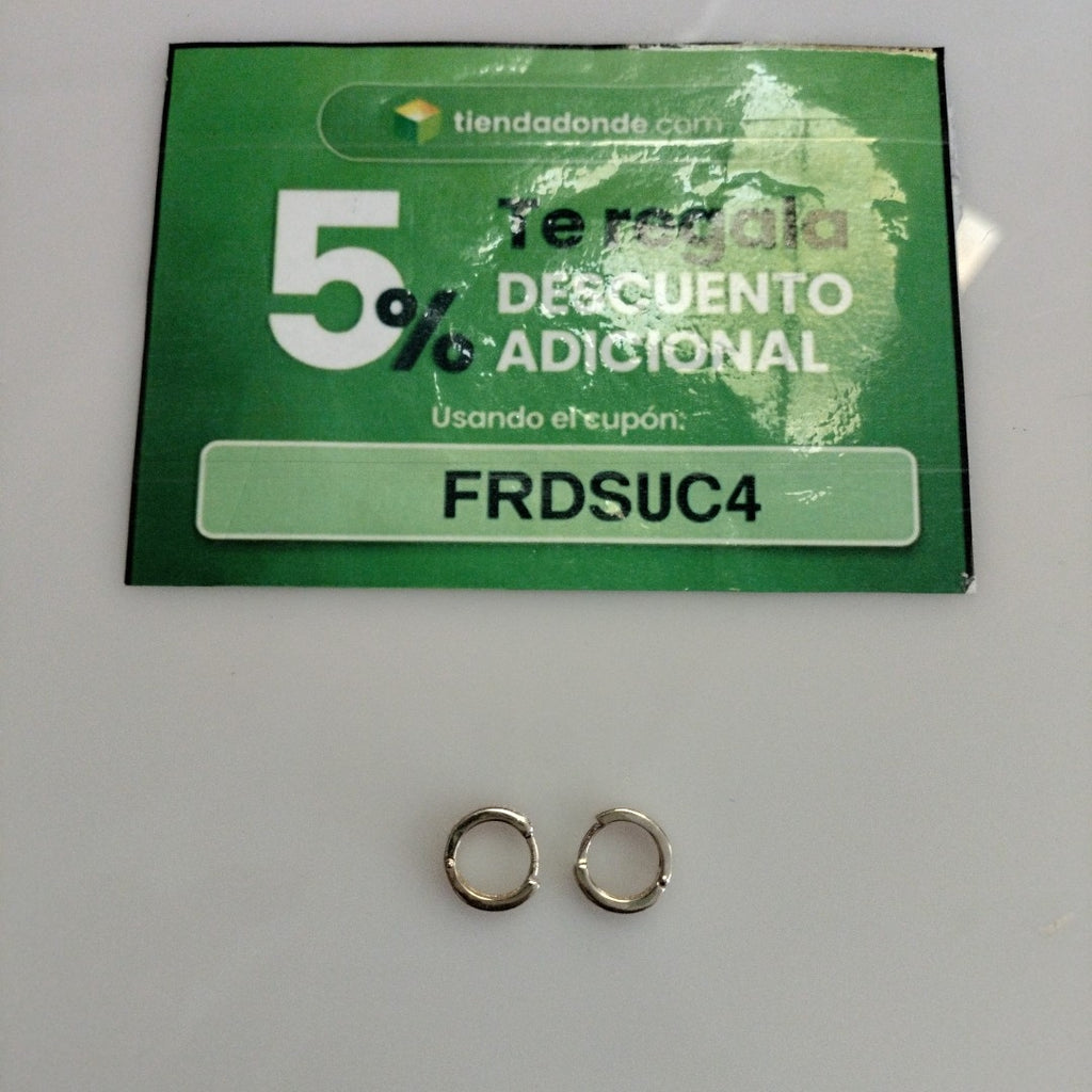 ARETES HUGGIES C CIRCONIA 14K 2.1 GR (NUEVO)