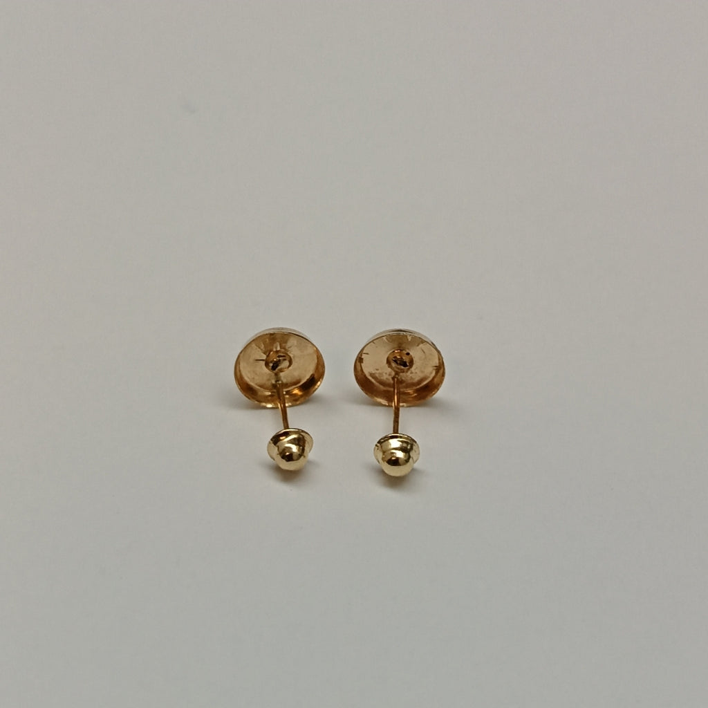 BROQUELES BROQUEL FIG BOTON C CIRCONIA 14K 0.2916 GR (NUEVO)