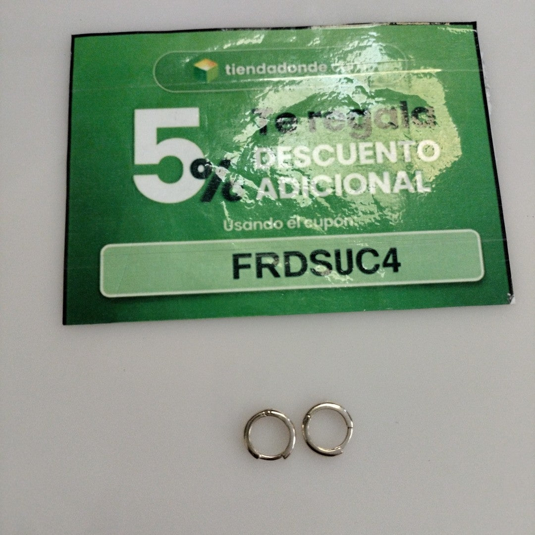ARETES ARRACADAS LISAS 10K 1.1 GR (NUEVO)