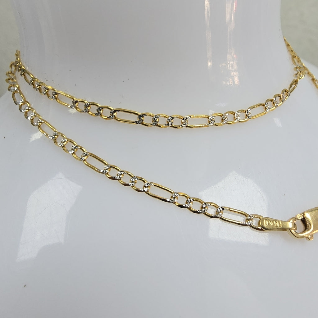 CADENA ORO,RODIADO 14 K 3,60 GRMS (SEMINUEVO)