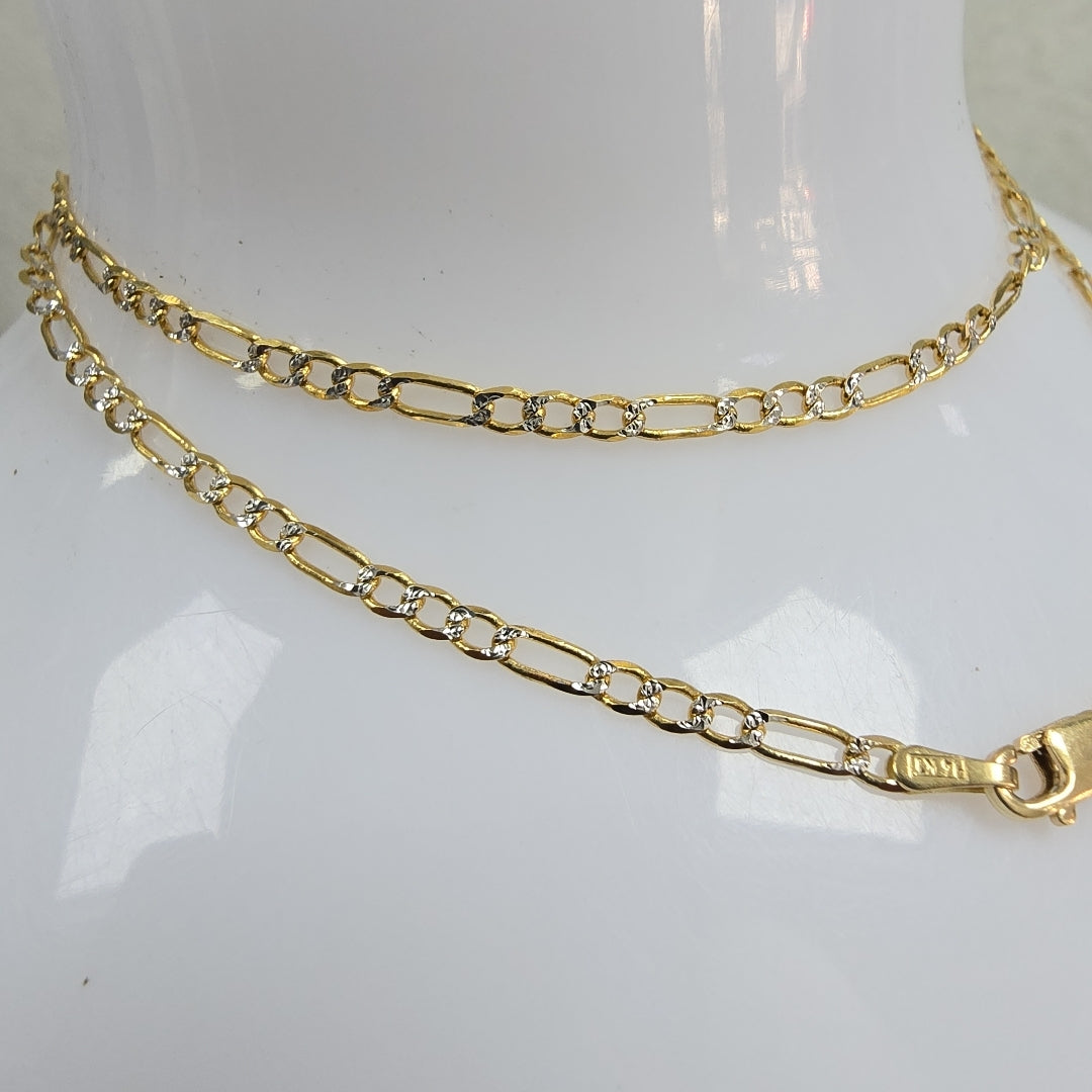 CADENA ORO,RODIADO 14 K 3,60 GRMS (SEMINUEVO)