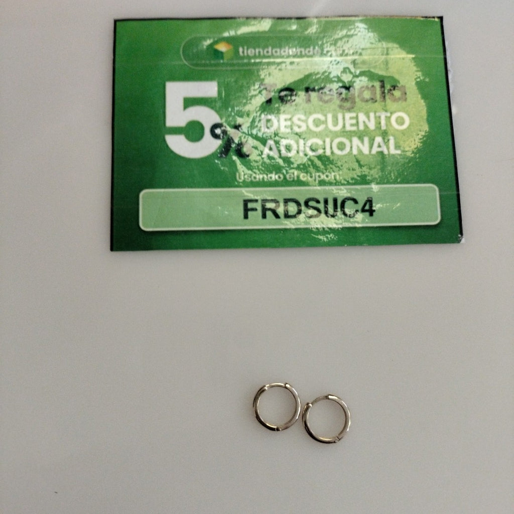 ARETES HUGGIES LISAS 14K 1.6 GR (NUEVO)