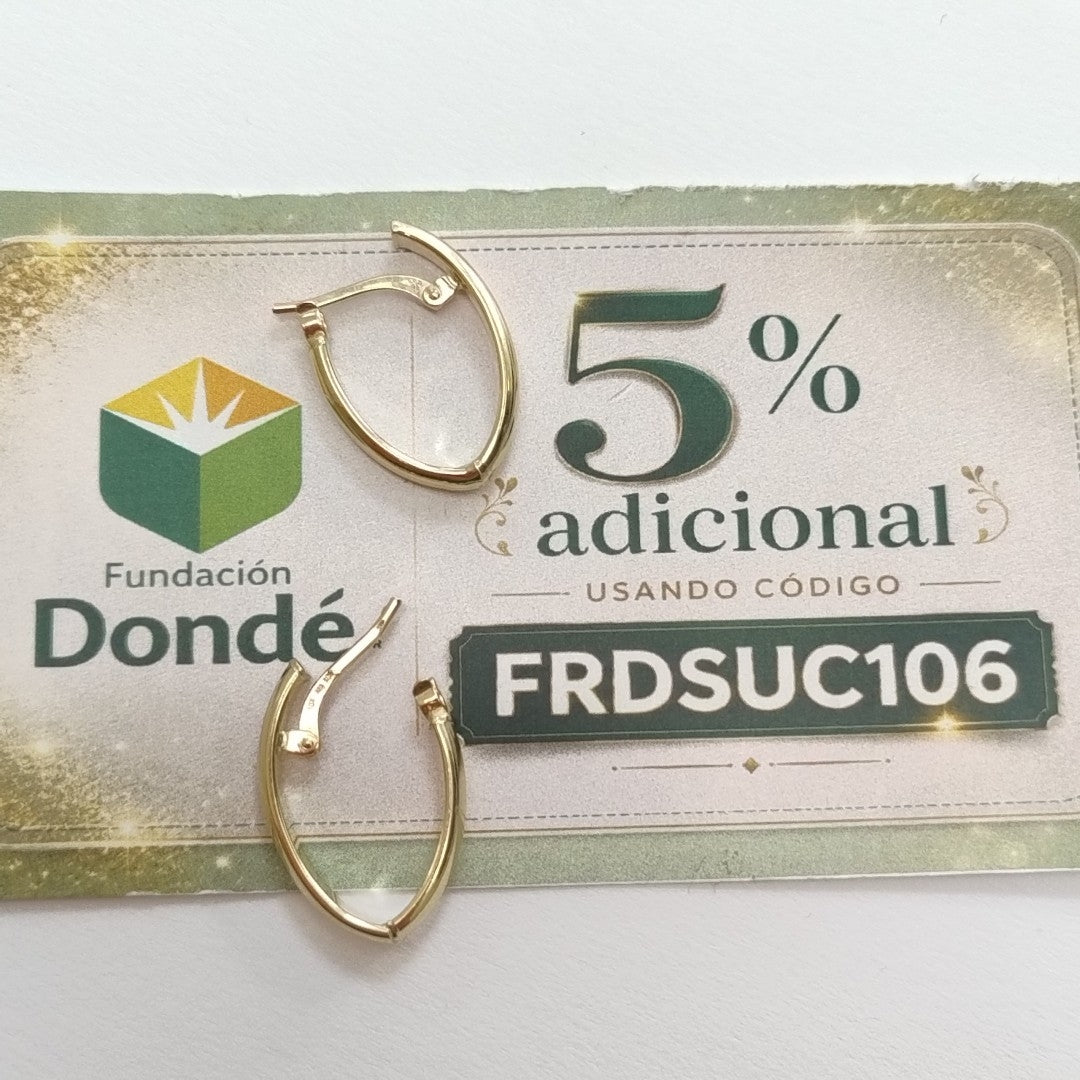ARRACADAS ORO 10K 1.3 (NUEVO)