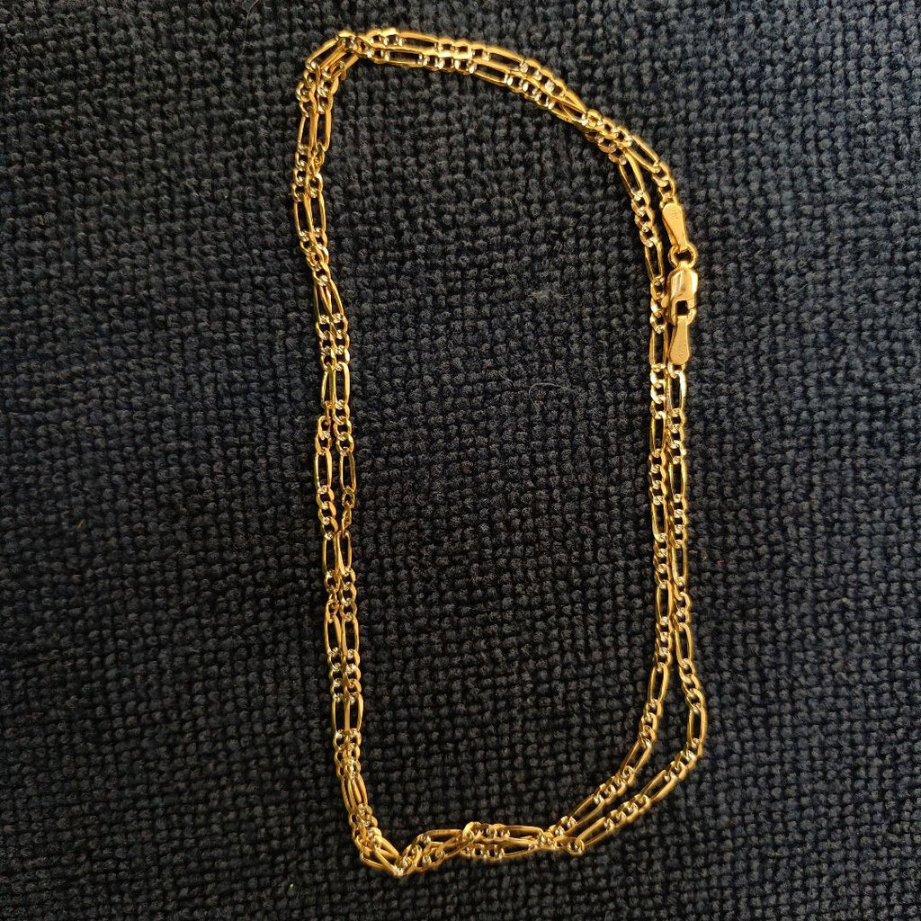 CADENA 3X1 DIAMANTADA 14K 55 CM 4.6 GR (NUEVO)