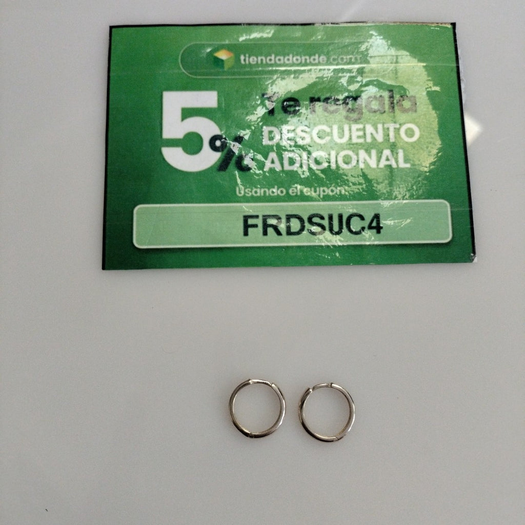 ARETES HUGGIES C CIRCONIA 14K 1.8 GR (NUEVO)