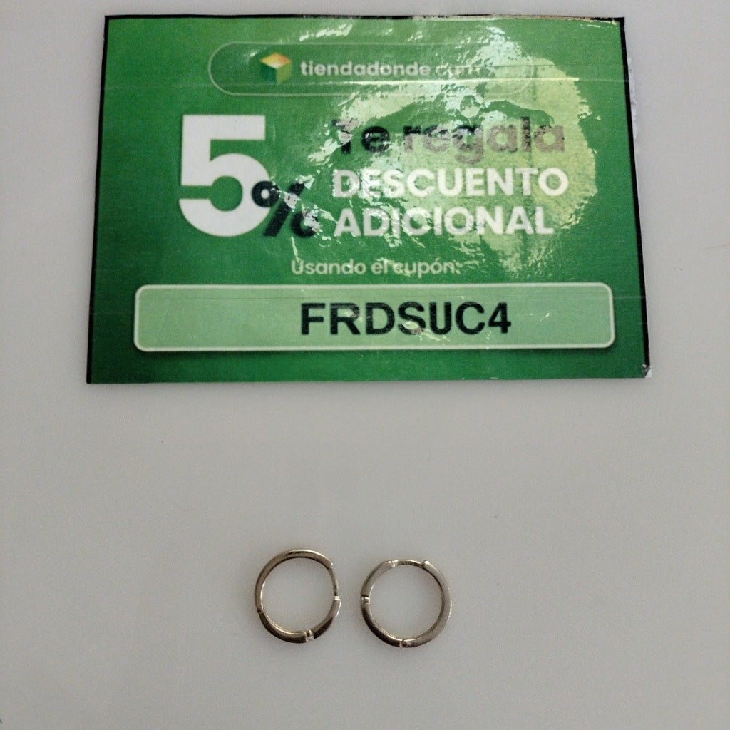 ARETES ARRACADAS LISAS 14K 2.3 GR (NUEVO)