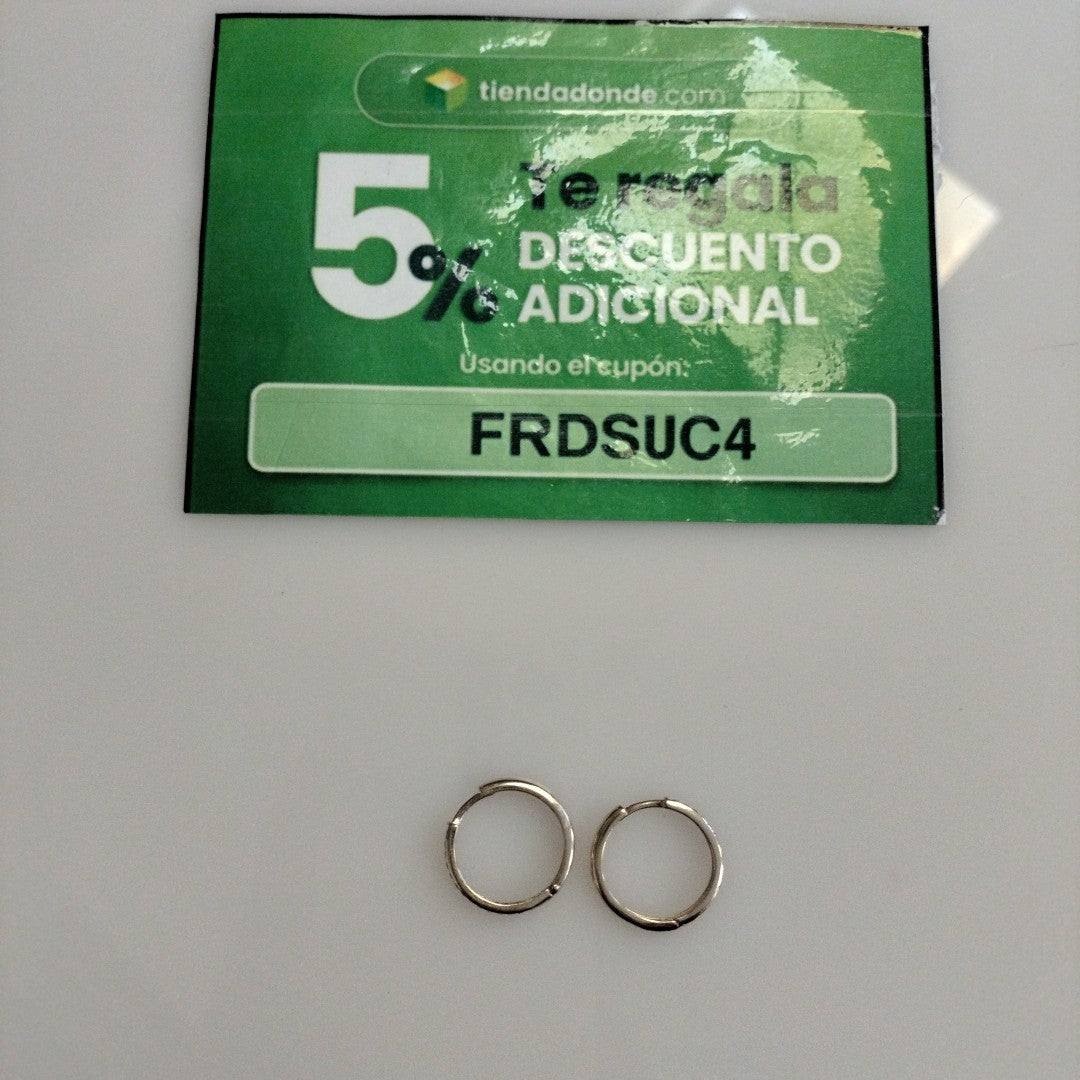 ARETES ARRACADAS C CIRCONIAS 14K 2.1 GR (NUEVO)