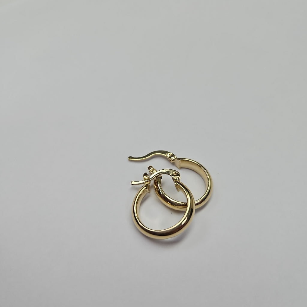 ARETES ARRACADA LISA 14K 1.6 GR (NUEVO)