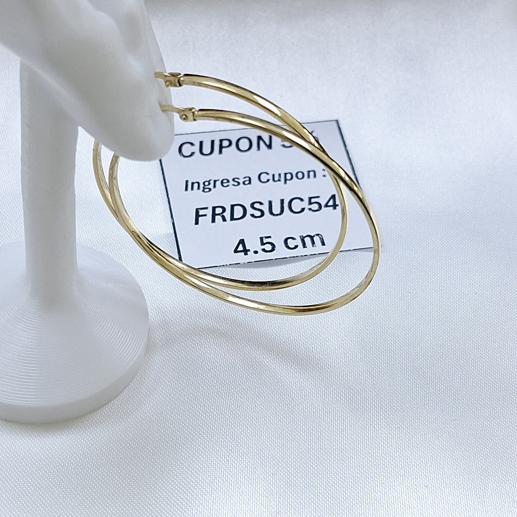 ARRACADAS PAR ORO 14 K 2,70 GRMS (SEMINUEVO)