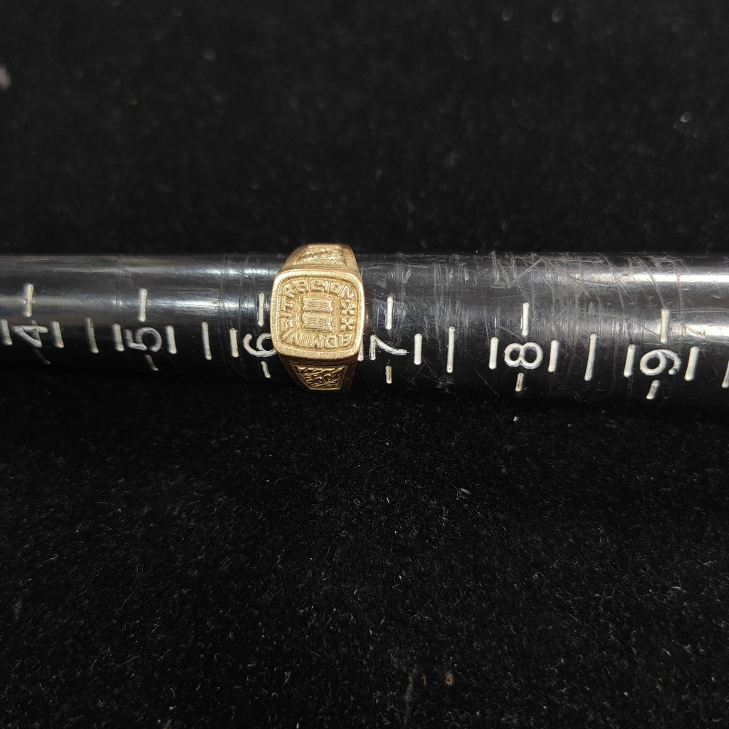 ANILLO DE GRADUACIÓN ORO 10 K 5.9 GRMS (SEMINUEVO)
