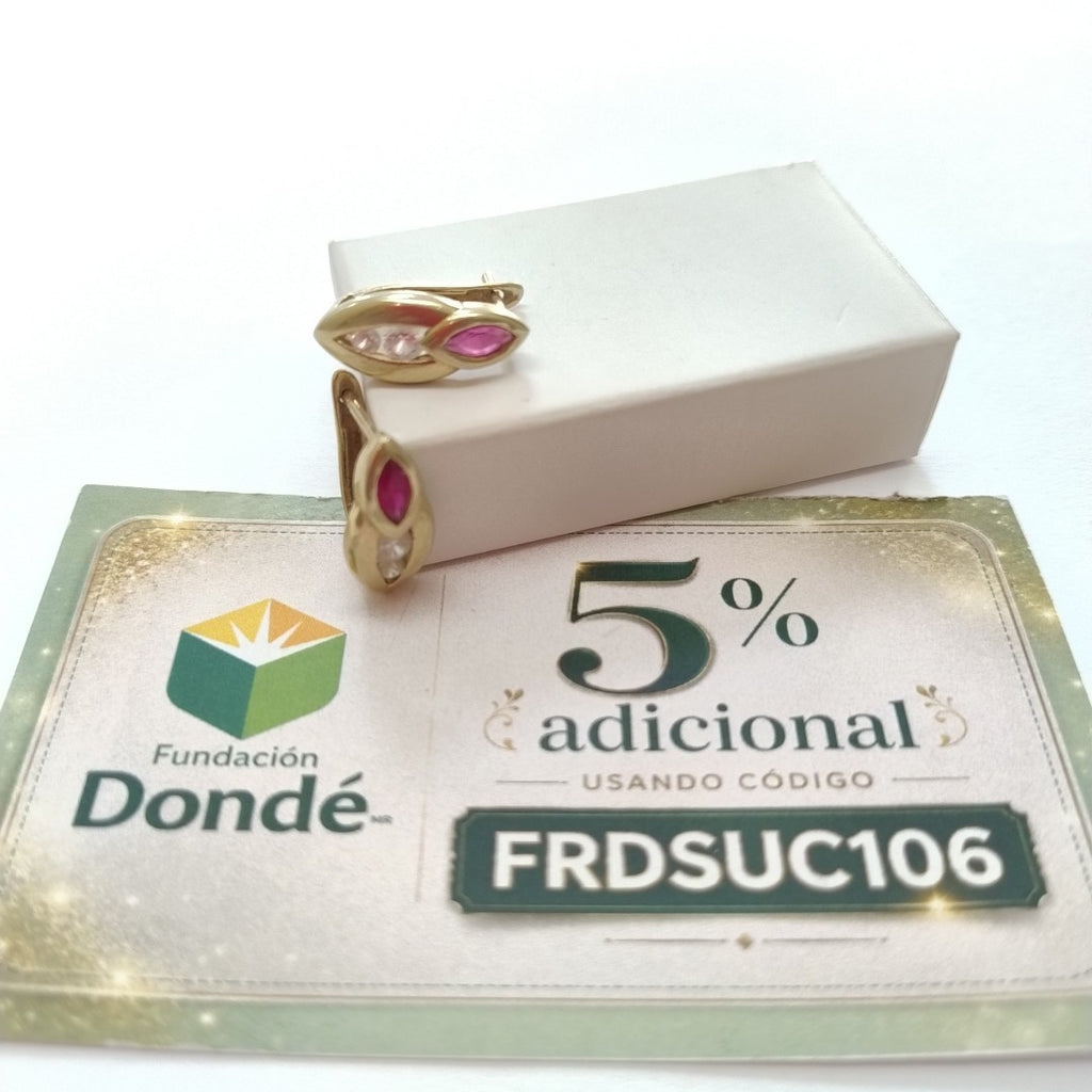 ARETES PAR ORO 10 K 4.7 GRMS (SEMINUEVO)