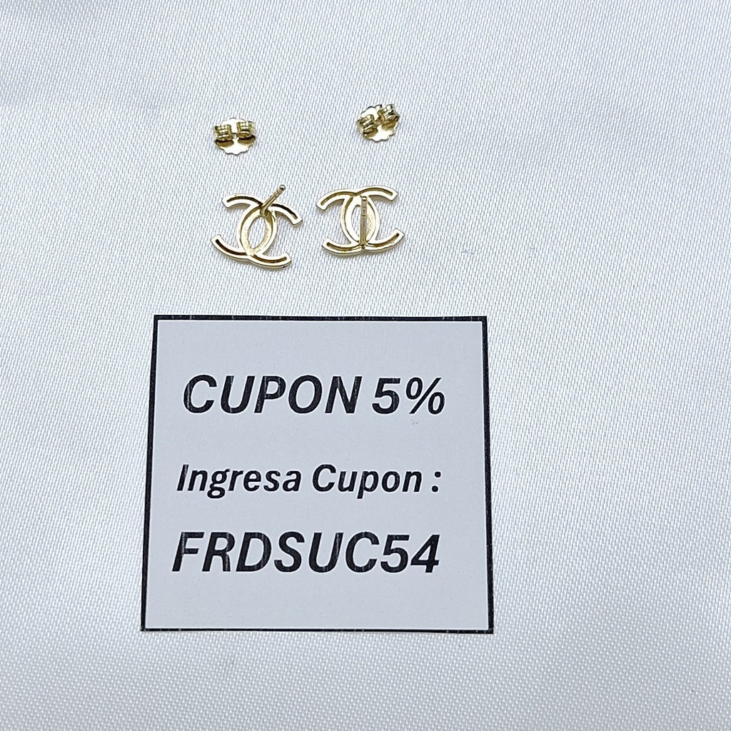 BROQUELES PAR ORO 14 K 1,40 GRMS (SEMINUEVO)