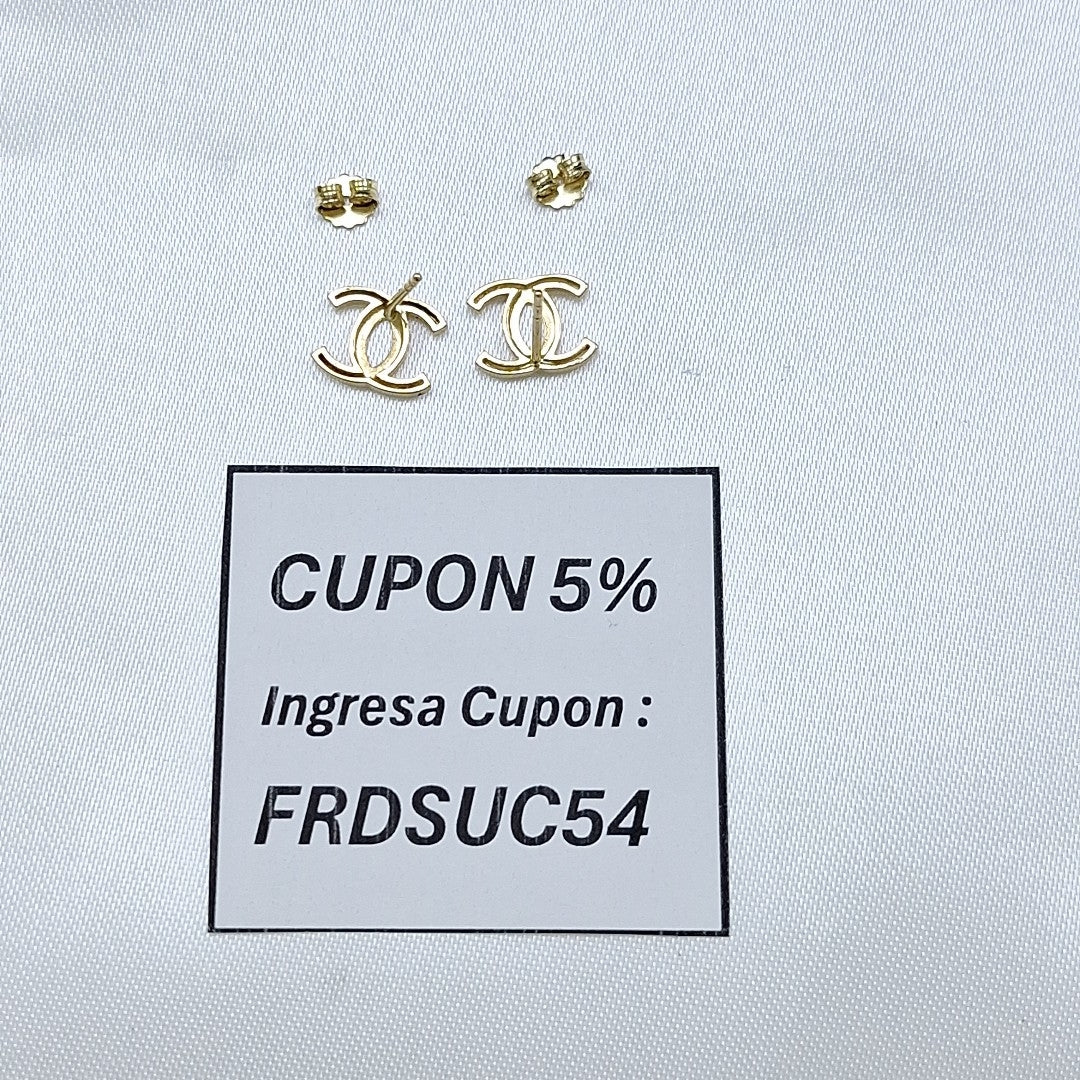 BROQUELES PAR ORO 14 K 1,40 GRMS (SEMINUEVO)