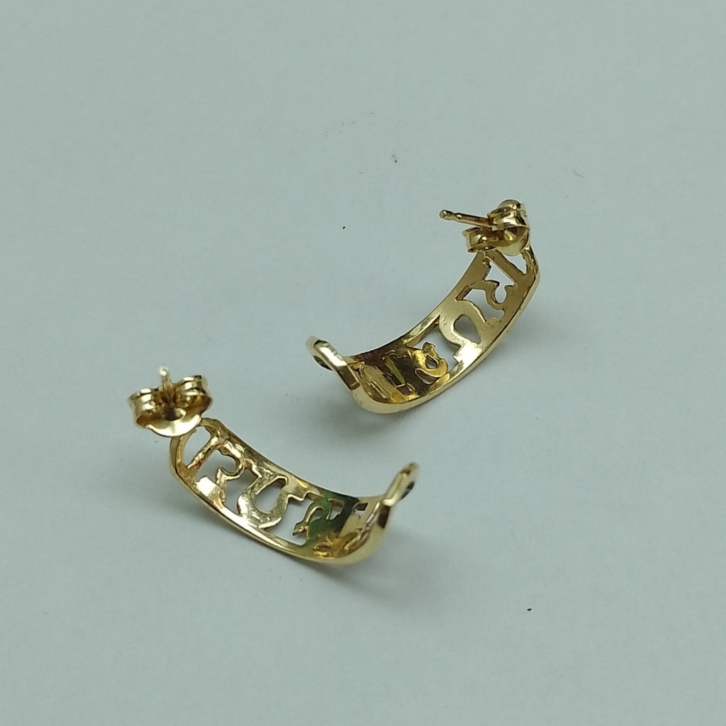 ARETES PAR ORO 10 K 2.5 GRMS (SEMINUEVO)