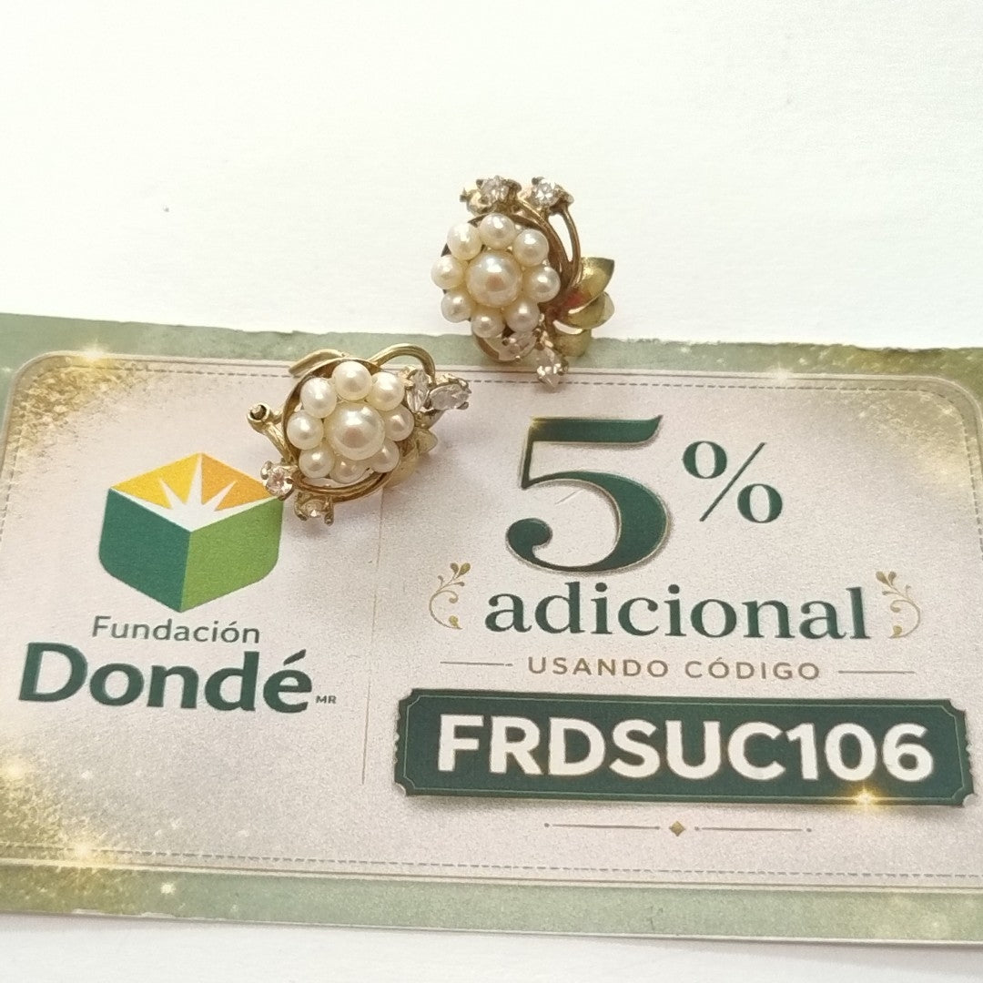 ARETES PAR ORO 10 K 4.2 GRMS (SEMINUEVO)