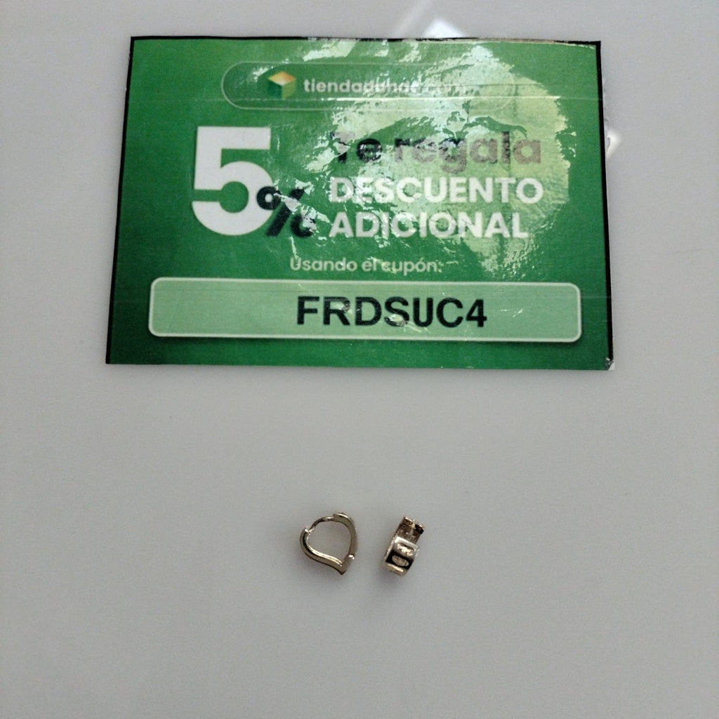 ARETES ARRACADAS CORAZON C CIRCONIAS 14K 2.1 GR (NUEVO)