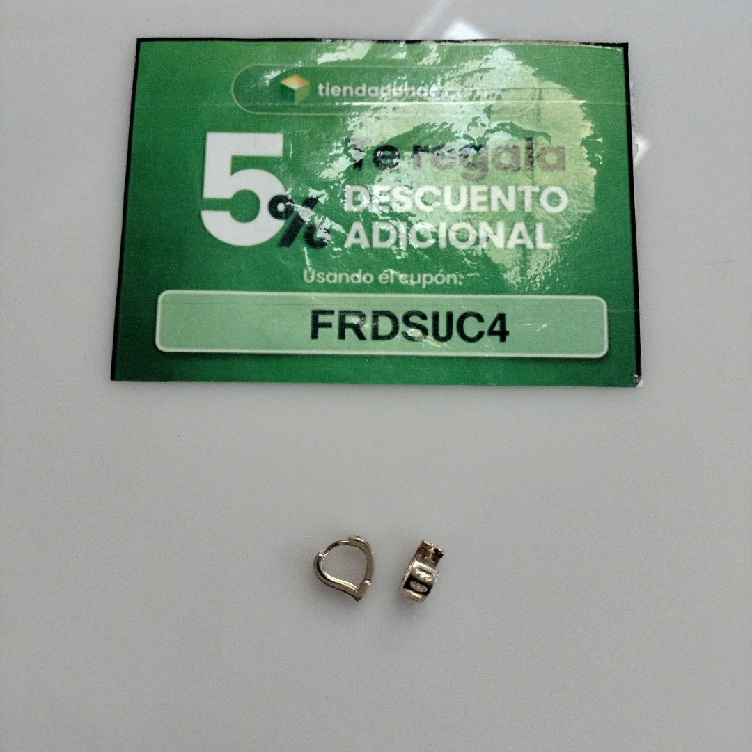 ARETES ARRACADAS CORAZON C CIRCONIAS 14K 2.1 GR (NUEVO)