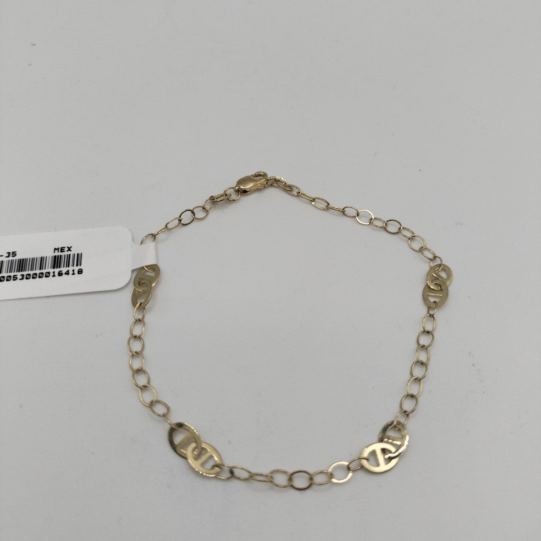 PULSERA ESPECIAL 14K 21 CM 1.9 GR (NUEVO)