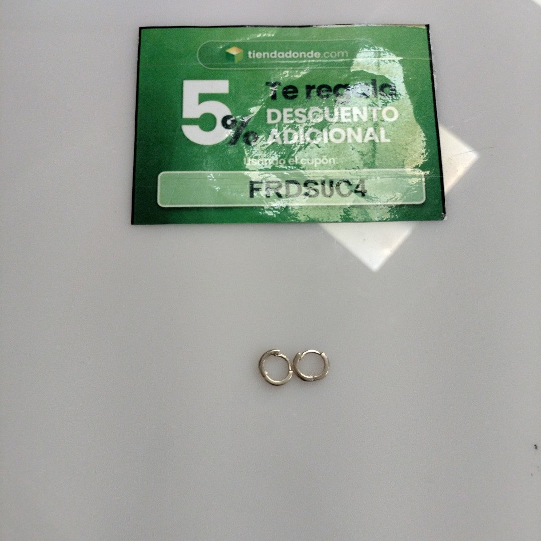 ARETES HUGGIE 14K 1.4 GR (NUEVO)