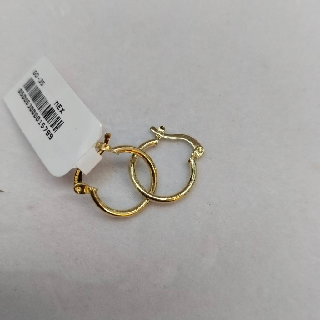 ARETES ARRACADAS ESTRIADAS 14K 1.4 GR (NUEVO)