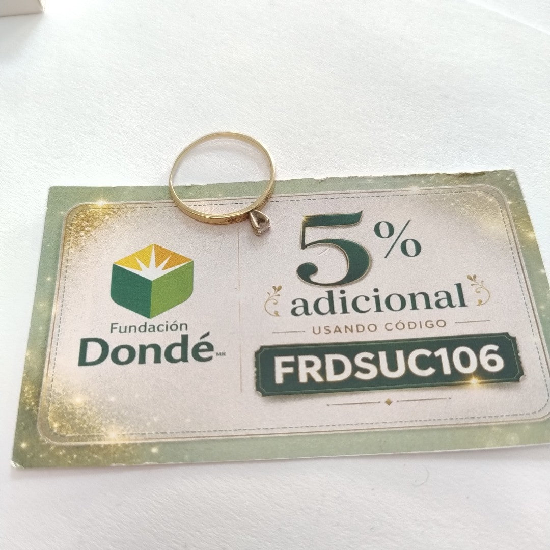 ANILLITO ORO 10 K 1.3 GRMS (SEMINUEVO)
